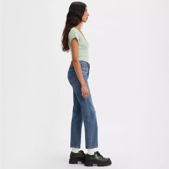 LEVI'S Wedgie Straight Leg Jeans High Rise Button Fly in size 26z - Picture 9 of 11
